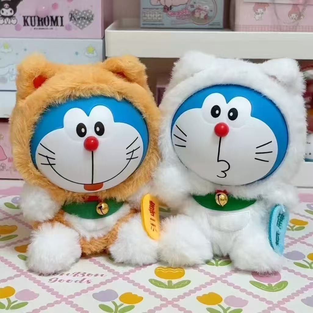 ตุ๊กตาโดเรม่อนกวัก ลิขสิทธิ์แท้ ได้ 1ตัว - Doraemon Doll V1 Wishing Lucky Cat Series by LDCX
