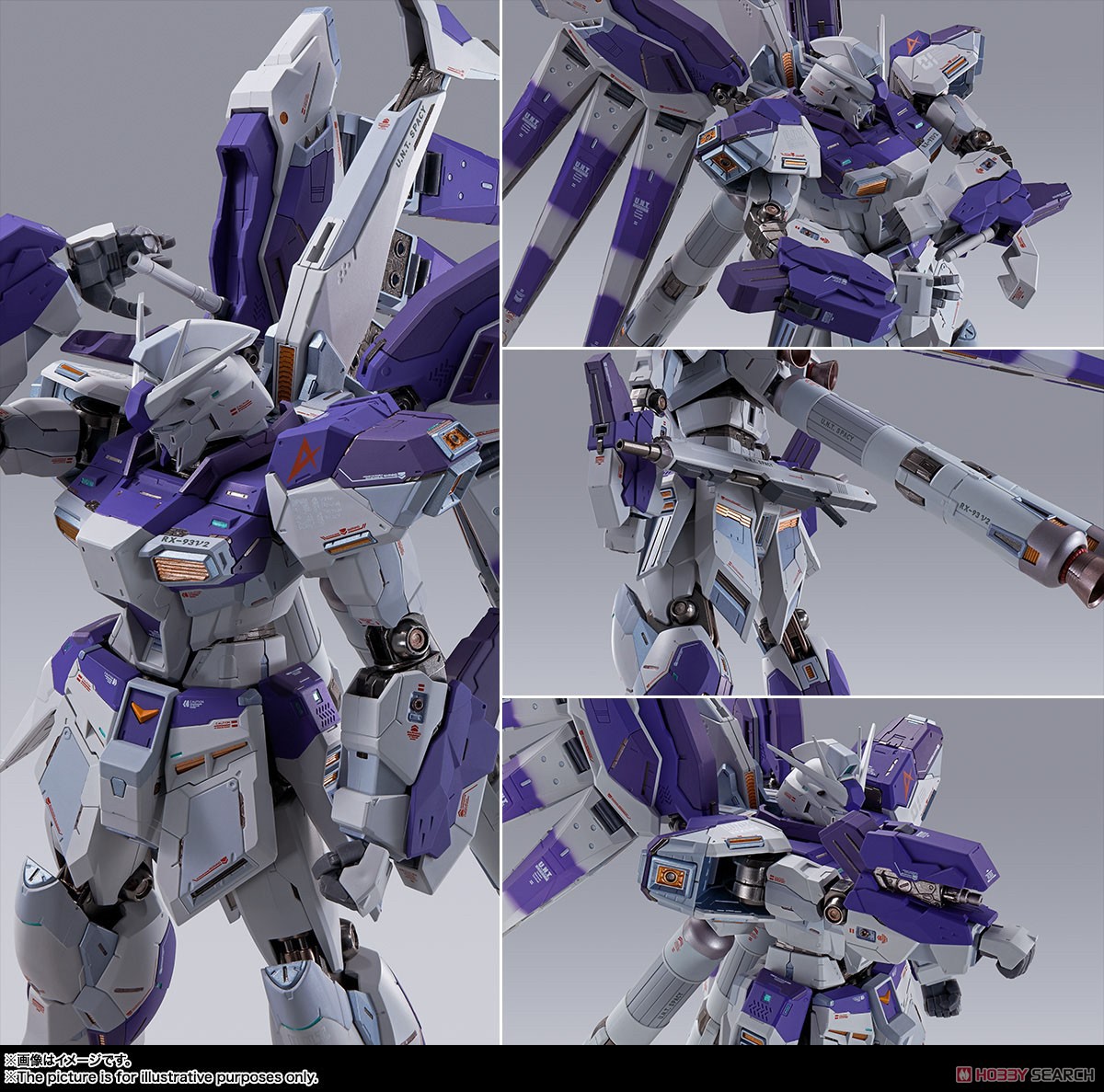Gundam - Metal Build RX-93-v2 Hi-v (Hi-Nu) Gundam by Bandai