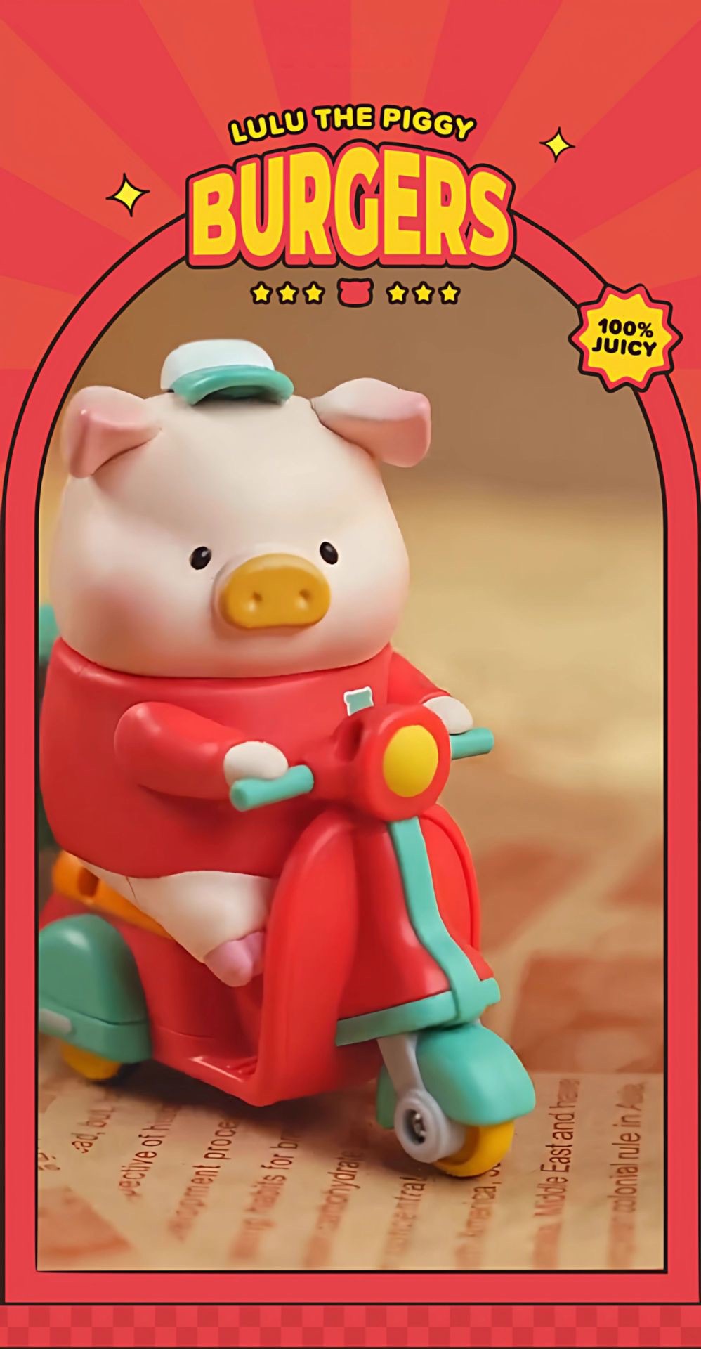 Lulu The Piggy - Burger Express Action Figure Series by Toyzero+