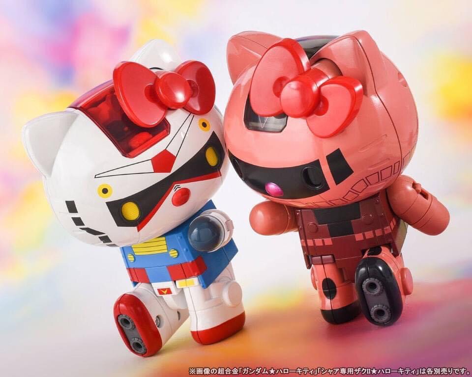 CHOGOKIN Char's Zaku II x Hello Kitty by Bandai