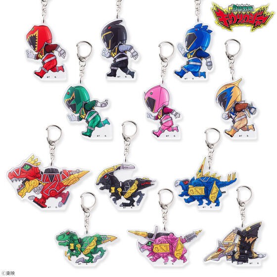 PRE-ORDER : Zyuden Sentai Kyoryuger Running Deformed Series Acrylic Keychain