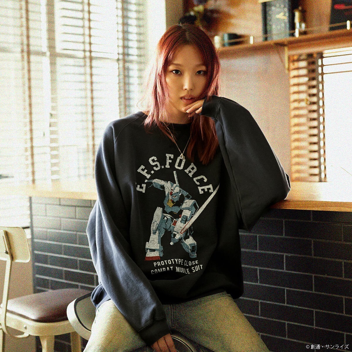 PRE-ORDER : STRICT-G.Fab "Mobile Suit Gundam" Used Style Sweatshirt