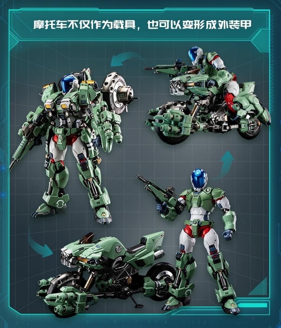 Pre-order : Noble Class X Series Robotech The New Generation: YR-052F Transformable Cyclone by Toynami x Moshow Toys