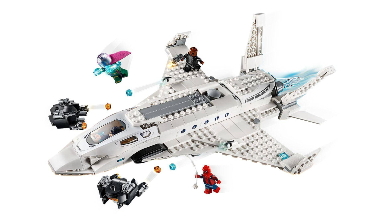 Lari 11315 Spiderman Stark Jet and Drone Attack 528pcs