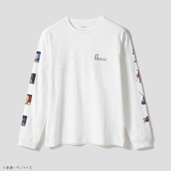 PRE-ORDER : STRICT-G graniph "Mobile Suit Gundam" Long Sleeve T-shirt White Base (White Base Long Sleeve T-shirt)