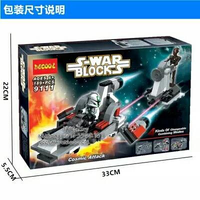 Decool 9111 Star Wars 4 in 1 Cosmic Attack 189pcs