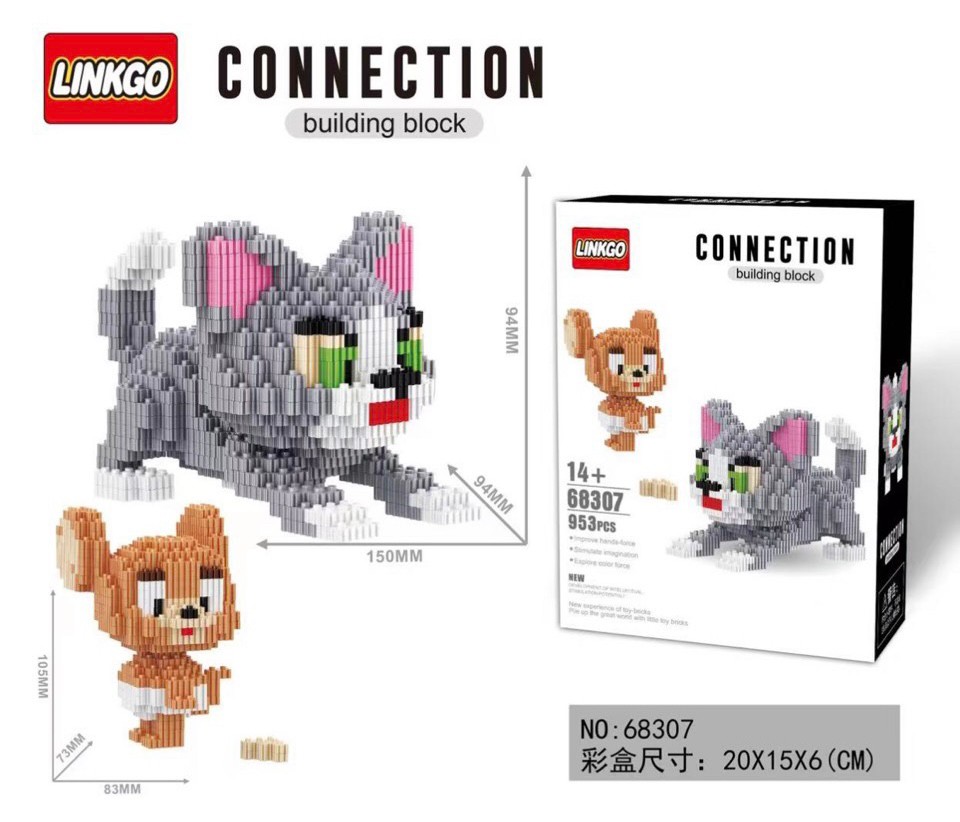Linkgo 68307 Tom and Jerry 953pcs