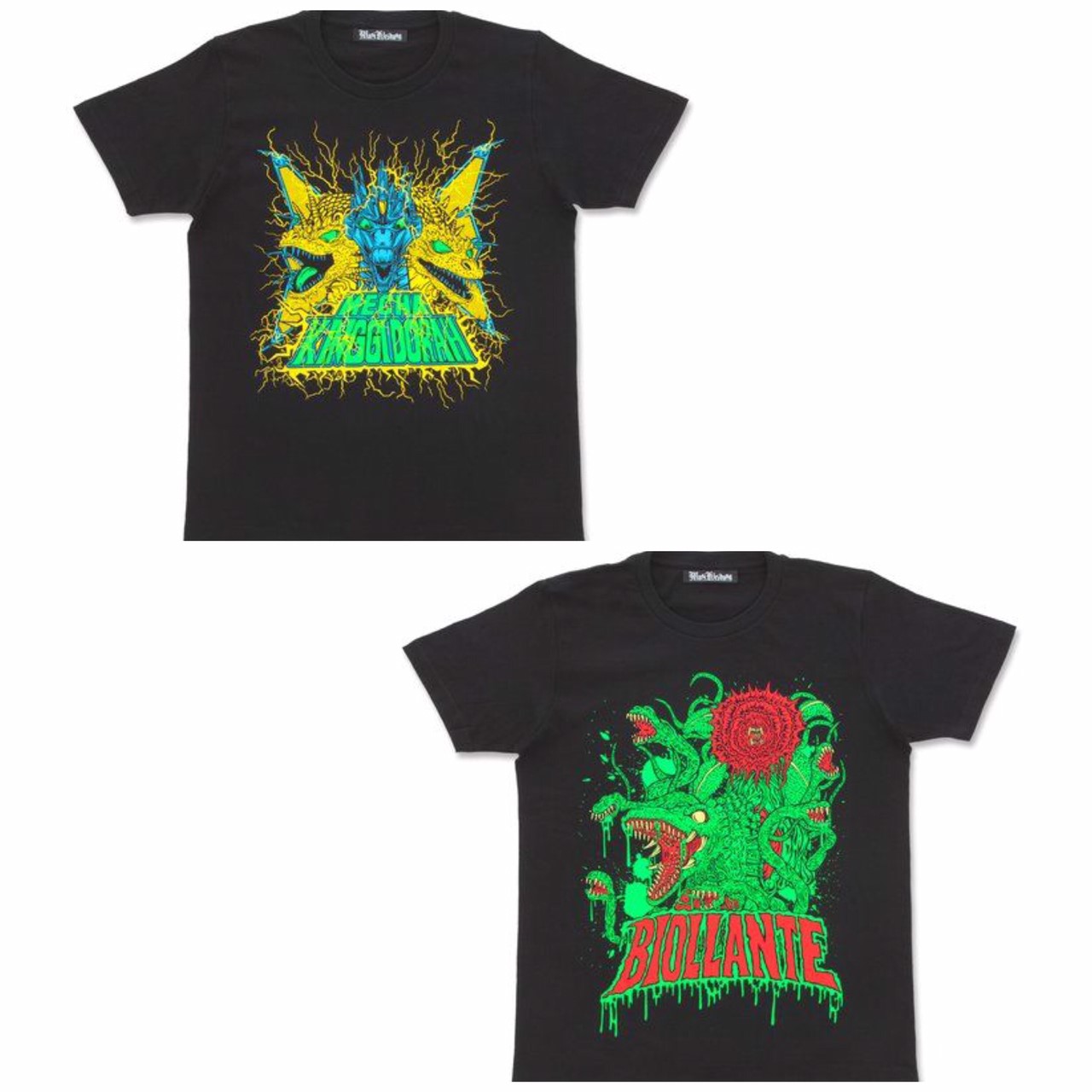 PRE-ORDER : Mecha King Ghidorah Biollante T-shirt feat.STUDIO696