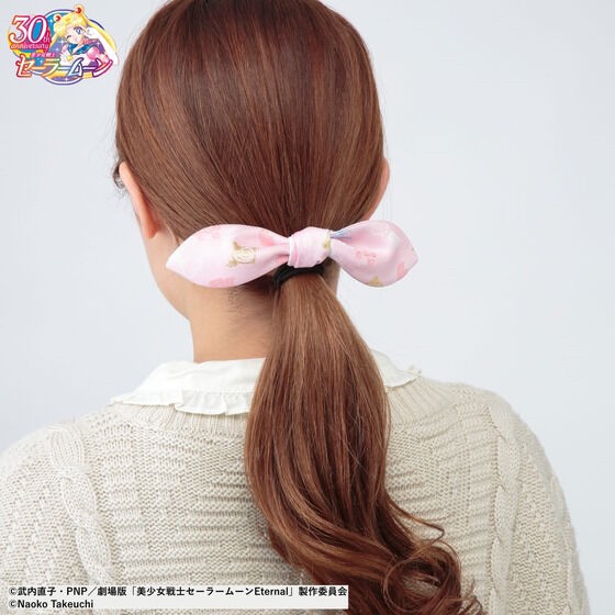 PRE-ORDER : Sailor Moon Jacquard Hair Accessories Petit Ribbon Rubber