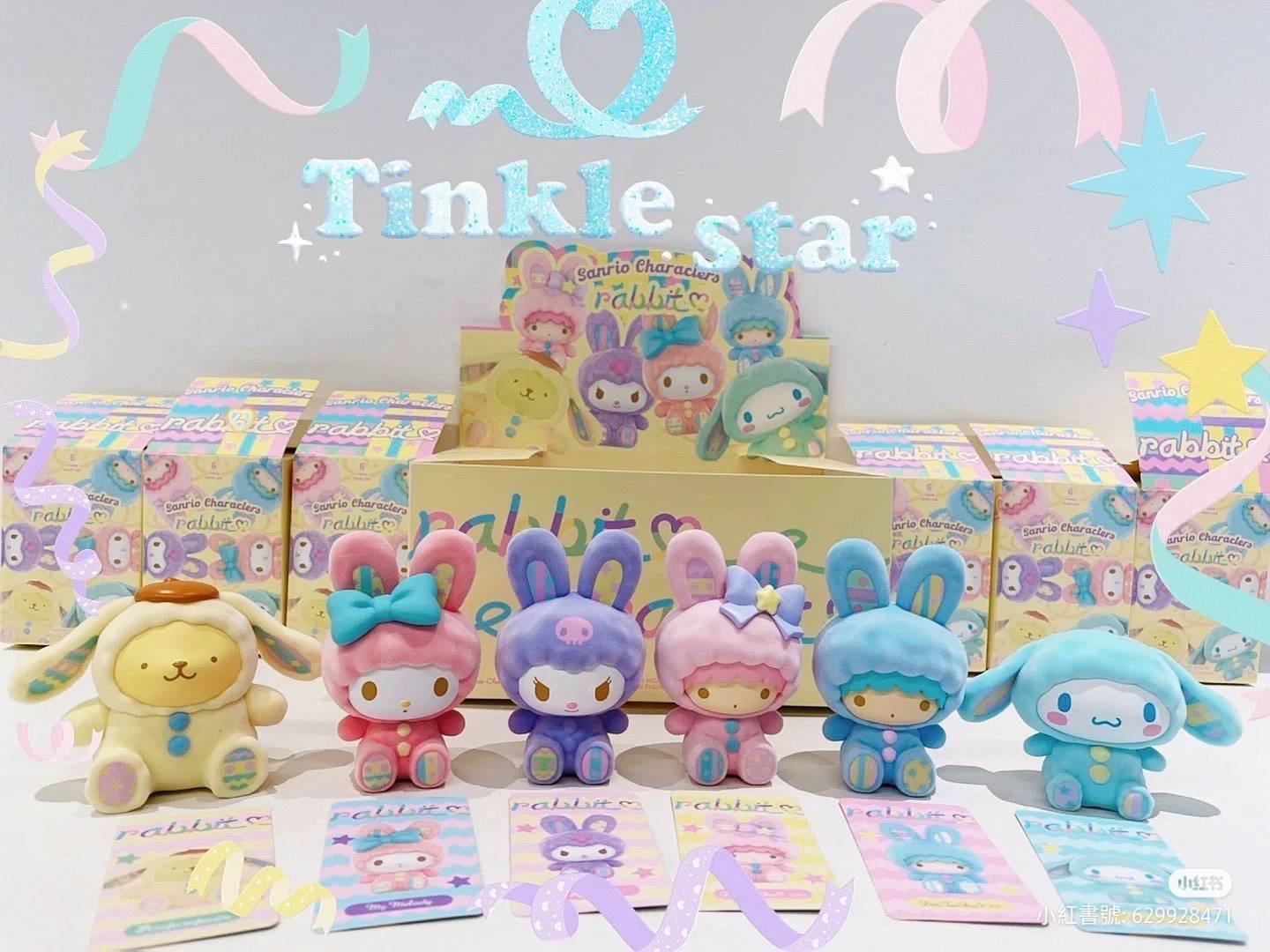 Sanrio Characters Rabbit Flocking Series by Miniso (Set of 6)