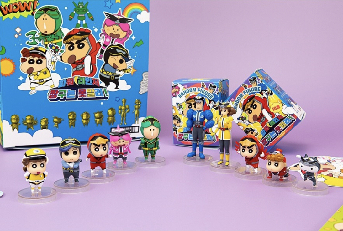 Crayon Shinchan Power Ranger Kazukabe Gangster ลิขสิทธิ์แท้เกาหลี