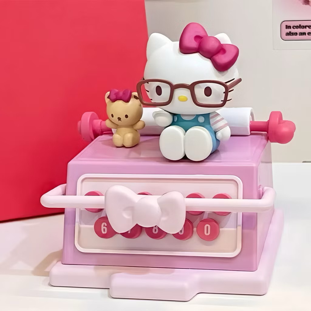 น้ำหอมติดรถ Sanrio - Hello Kitty 50th Anniversary Car Aromatherapy Printer Parking Number Plate by Holy Box