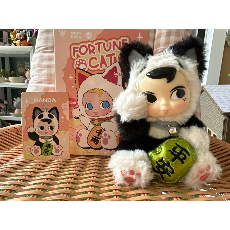 ตุ๊กตาพวงกุญแจ ลิขสิทธิ์แท้ - SAMSAM Fortune Lucky Cat Series Plush Pendant Keychain by Paws Nova