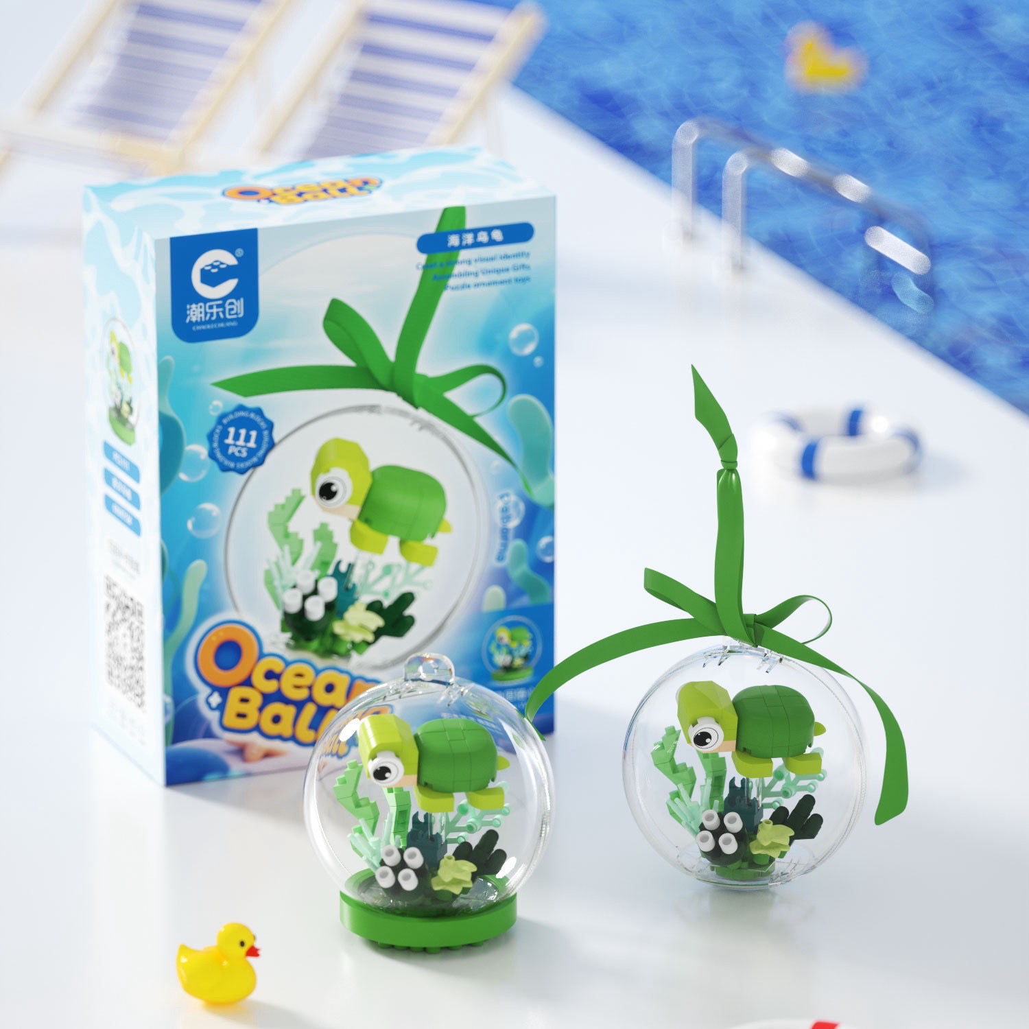 ตัวต่อนาโนสัตว์ทะเลจิ๋ว - CLC - The Ocean Ball Building Blocks (มีไฟ)