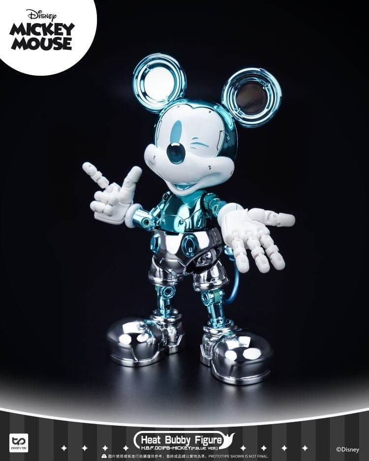 Heat Bubby Figure - Disney - Mickey Mouse Mysterious Exhibition Limited Golden / Blue Version by INFINITY TOYS (HeatBoys)