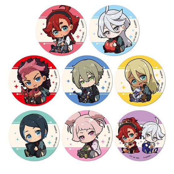 PRE-ORDER : Mobile Suit Gundam The Witch from Mercury Trading Can Badge Gyugyutto