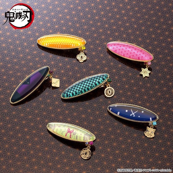 PRE-ORDER : Demon Slayer: Kimetsu no Yaiba Barrette (15 types in total)