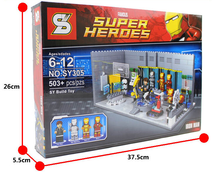 SY 305 Super Heroes Iron Man Laboratory 503pcs
