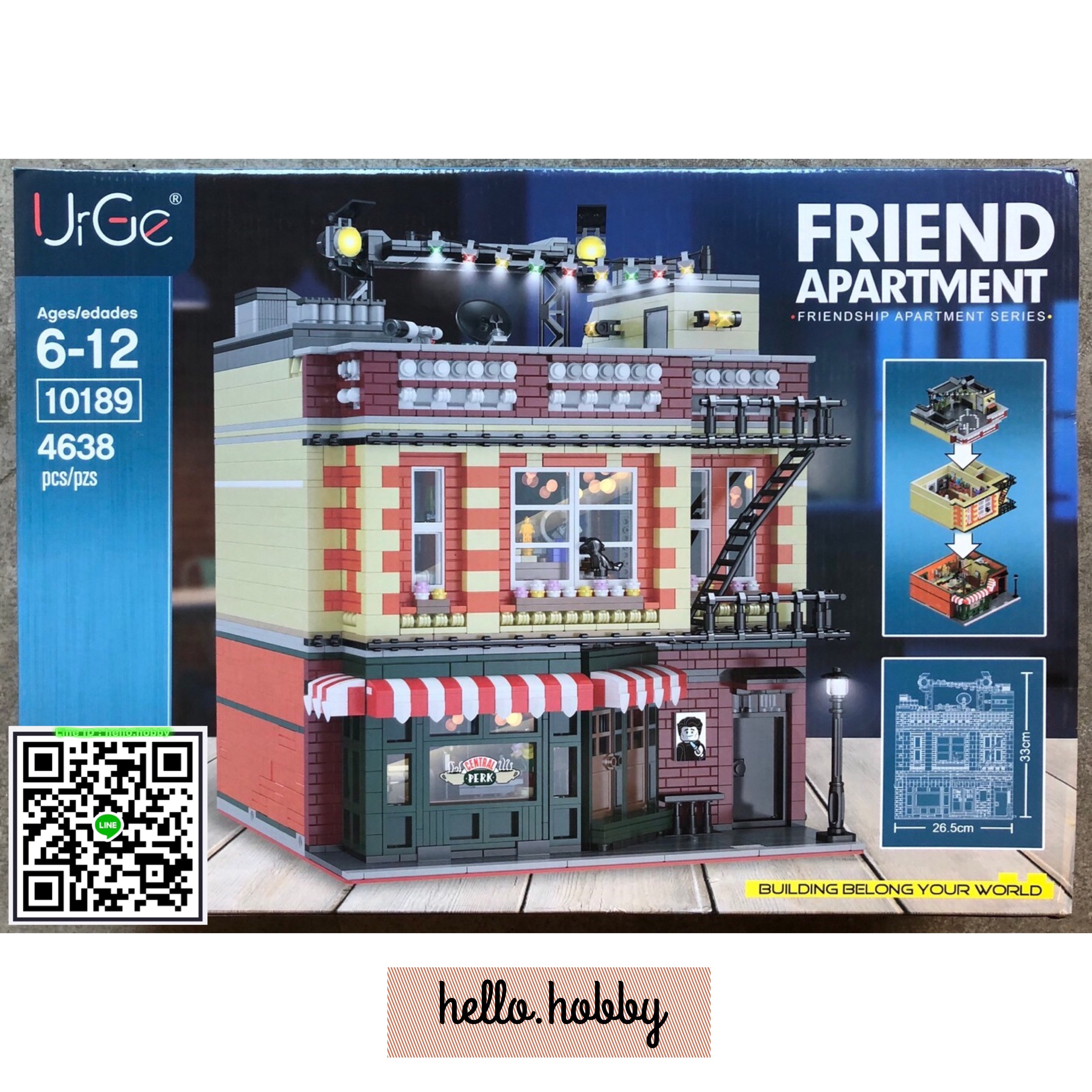 Urge UG 10189 Central Perk Big Bang Theory modular 4638pcs