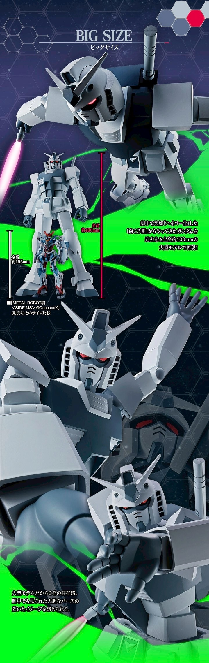 PRE-ORDER : Robot Spirit <SIDE MS> Hypered Gundam (GQ) (Mobile Suit Gundam GQuuuuuuX)