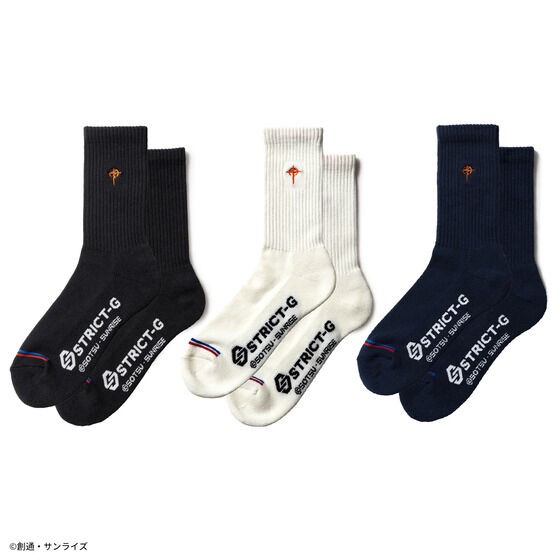 PRE-ORDER : STRICT-G "Mobile Suit Gundam" Basic Socks 3P Set
