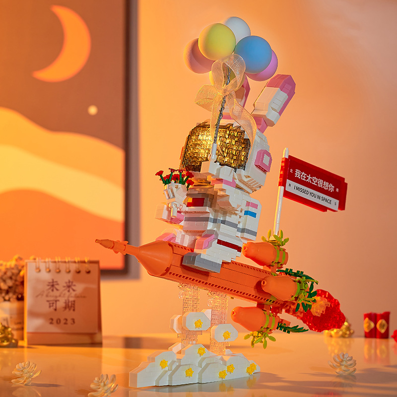 Yapin 6921 Astronaut Space Rabbit 1999pcs (มีไฟ)