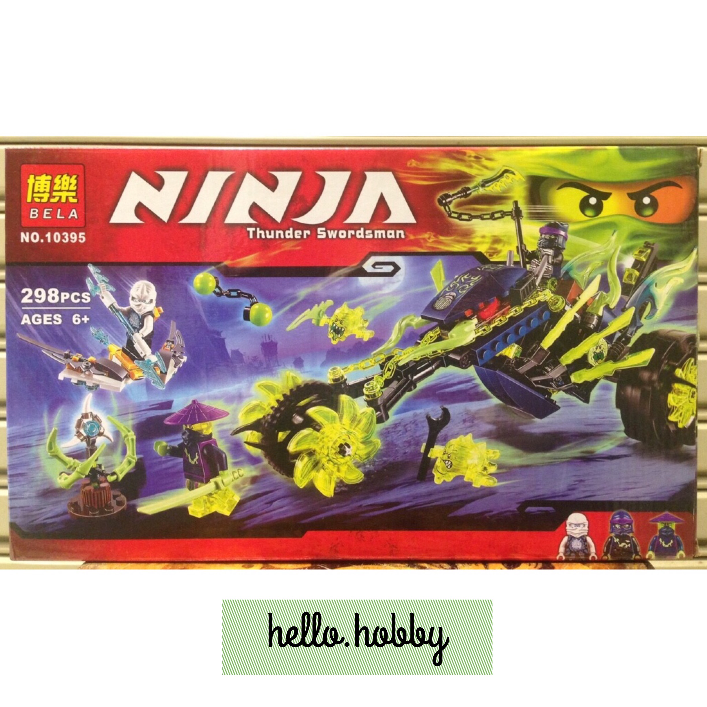 Bela 10395 Ninjago Chain Cycle Ambush 298pcs