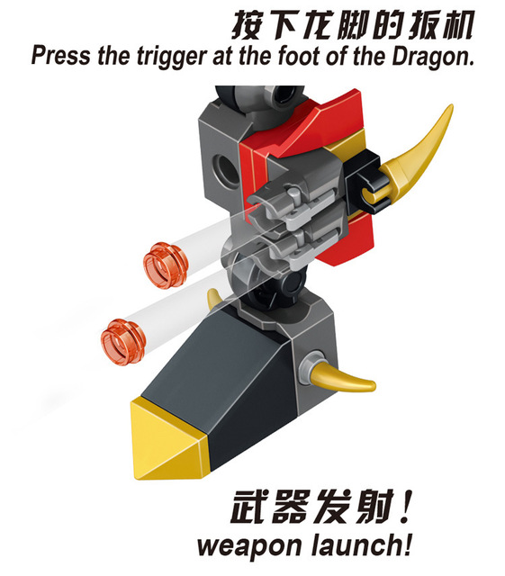 Lele 31014 Ninjago Phantom Ninja Master WU Battle Evil Dragon 329pcs