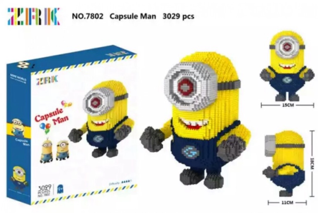 ZRK 7802 Minion Carl 3029pcs