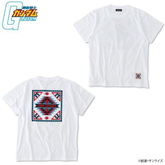 PRE-ORDER : Mobile Suit Gundam Native Pattern T-shirt Char Aznable
