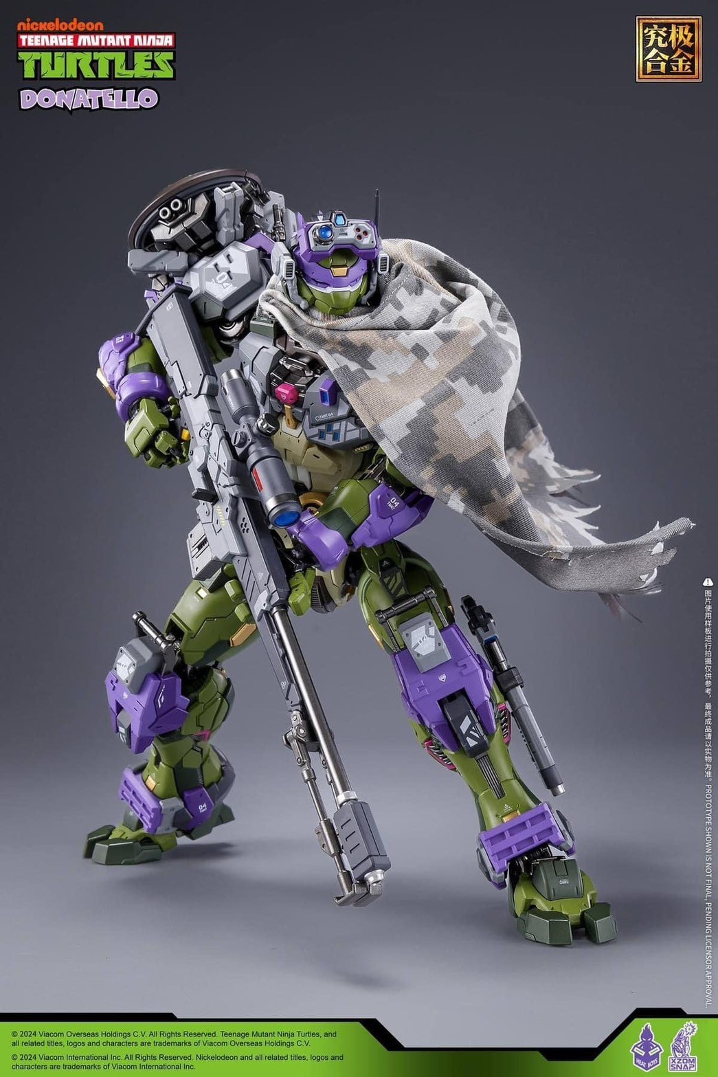 Pre-order : MechaHeat Teenage Mutant Ninja Turtles Donatello Diecast Action Figure by HeatBoys x XZOM SNAP