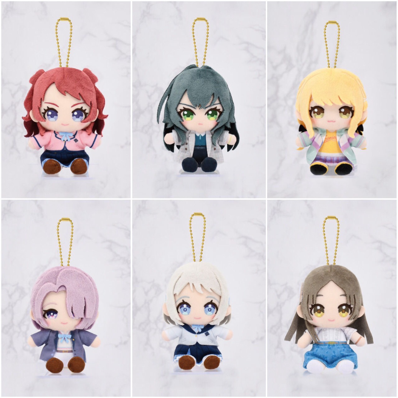 PRE-ORDER : Gakuen Idolmaster Chibi Stuffed Animal Sitting Mascot