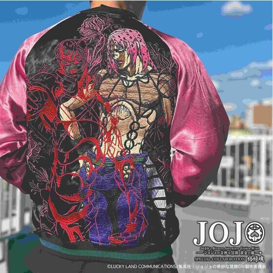 PRE-ORDER : "JoJo's Bizarre Adventure Golden Wind" x Entangled Soul Collaboration Sukajan