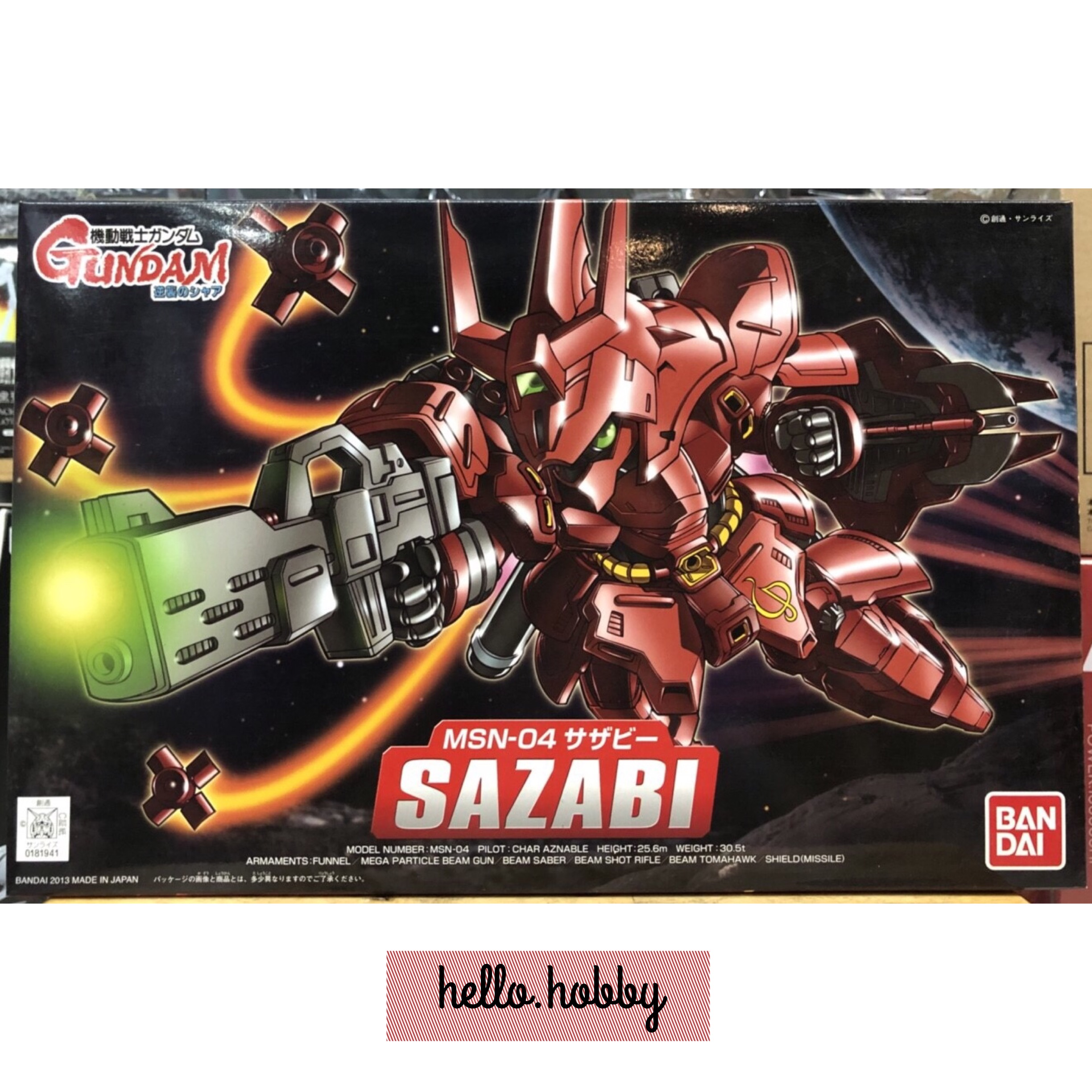 SD BB382 MSN-04 Sazabi by Bandai