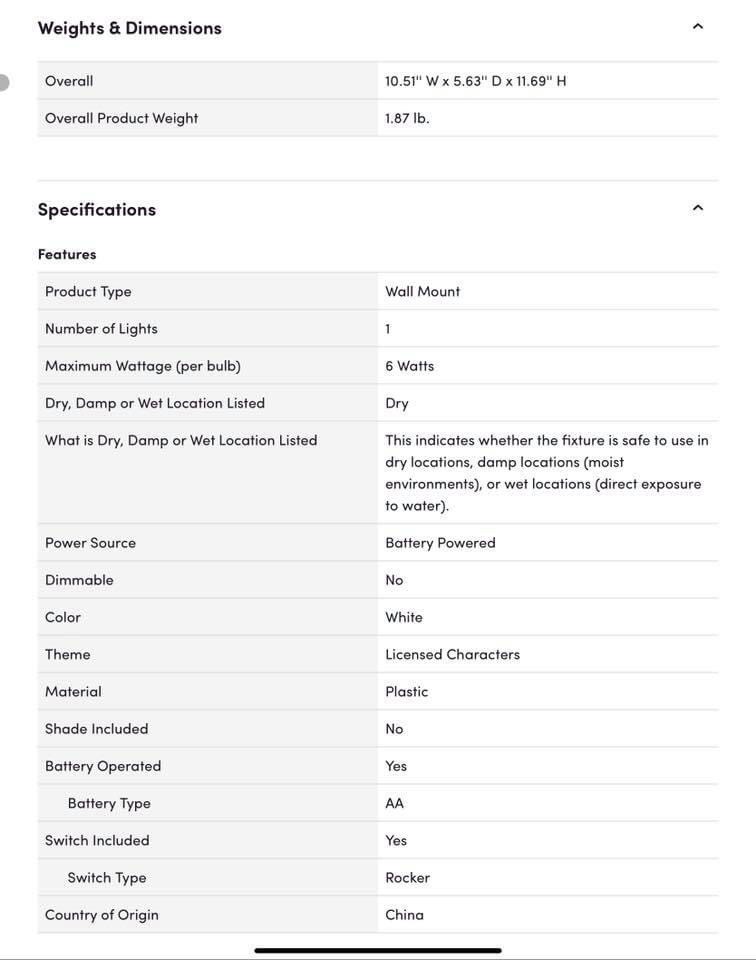 โคมไฟติดผนัง 3D - Star Wars - C-3PO 3D Deco LED Light by 3D Light FX