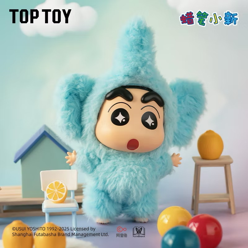 ตุ๊กตาพวงกุญแจ Crayon Shinchan Play Party Series Vinyl Plush Keychain by Top Toy