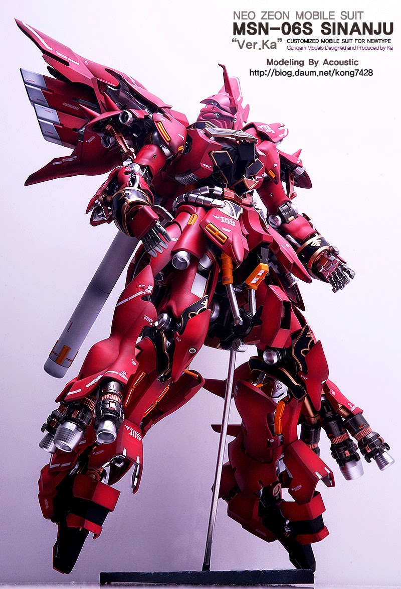 MG 1/100 MSN-06S Sinanju Ver.Ka Neo Zeon Mobile Suit Customized for Newtype by Bandai