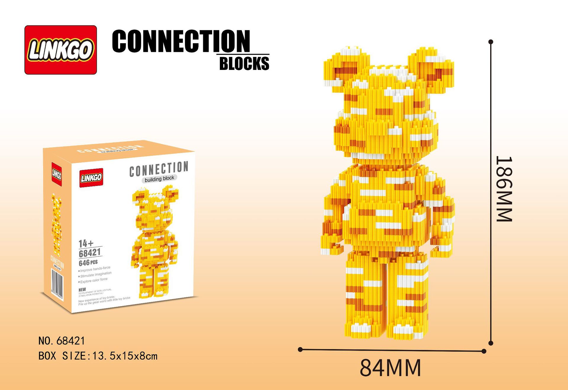 Linkgo 68395-68400 Bearbrick