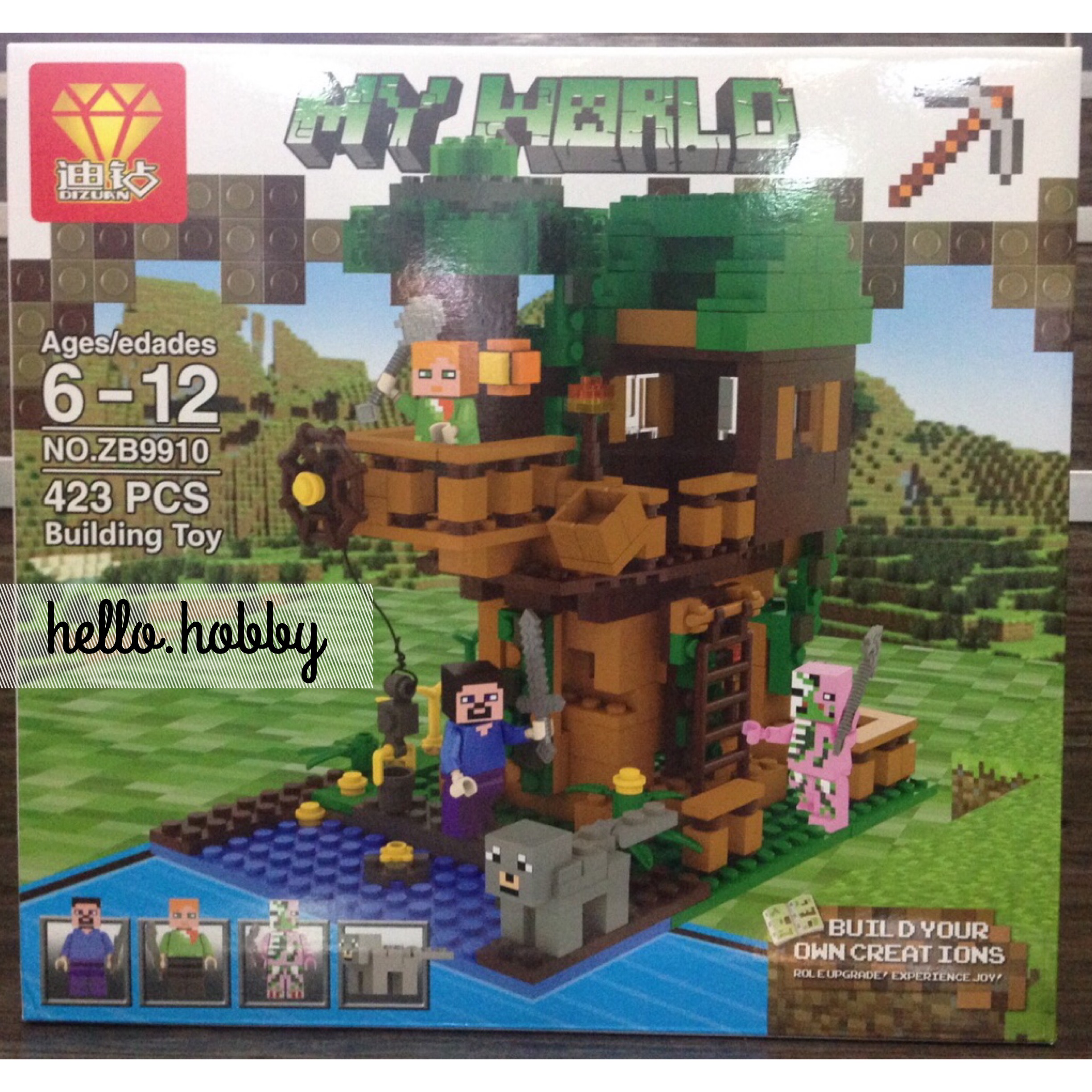 Dizuan ZB 9910 Minecraft The Jungle Tree House 423pcs