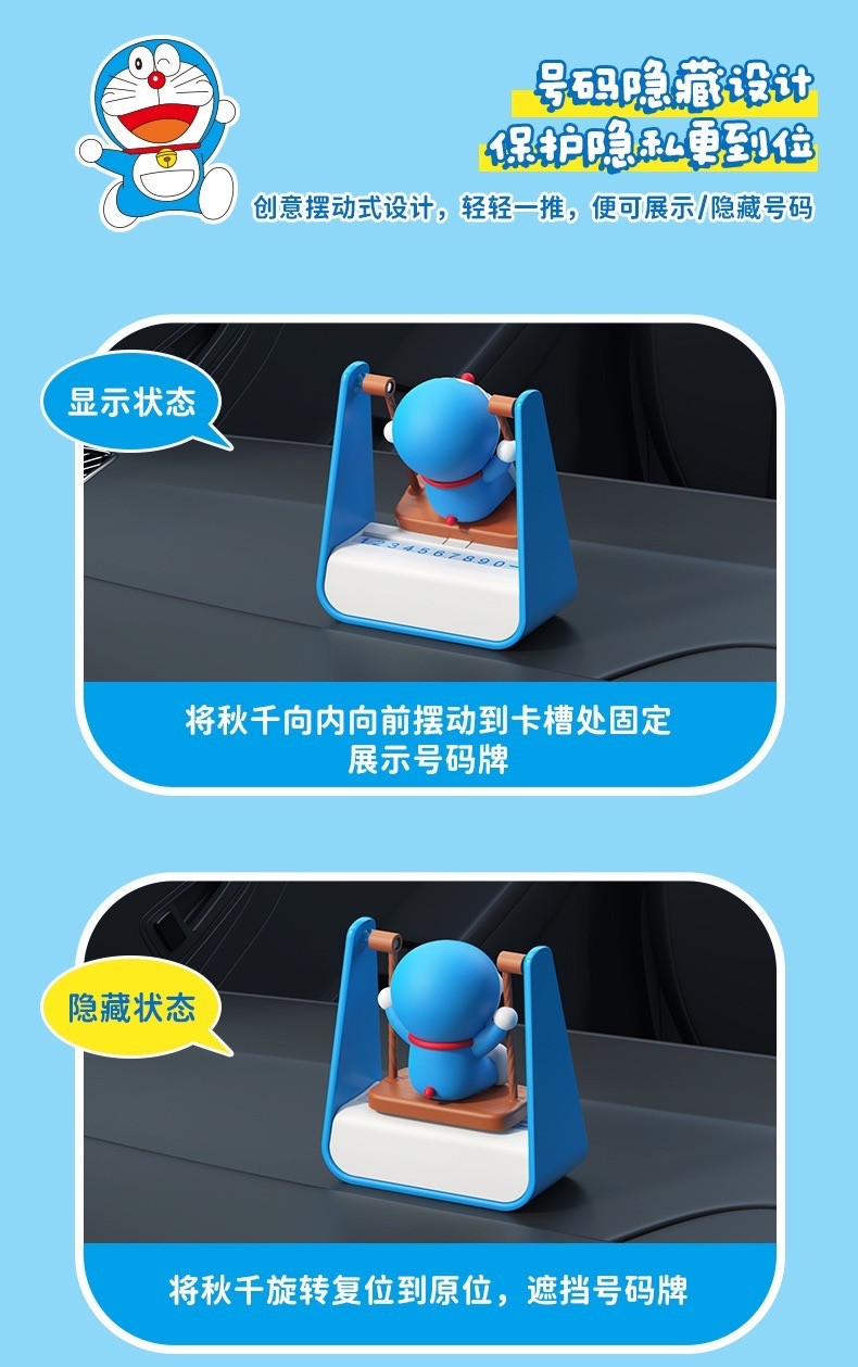 น้ำหอมติดรถ Doraemon Swing Aromatherapy Parking Number Plate by ROCK