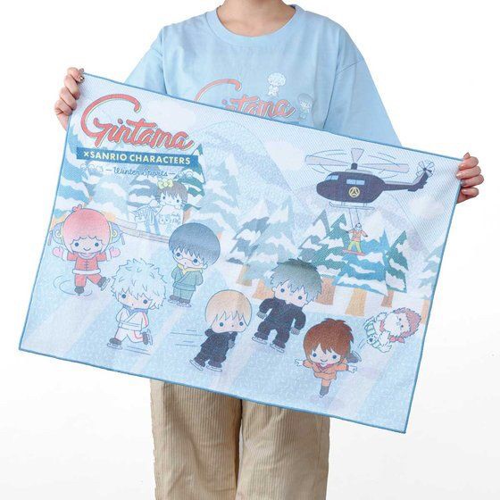 PRE-ORDER : Gintama x Sanrio Characters B2 Full Color Towel ~Skating~