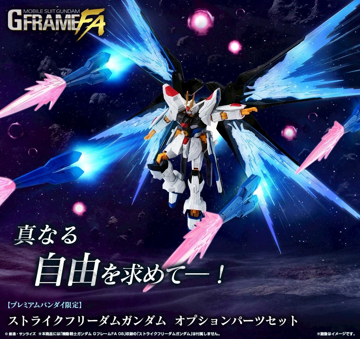 PRE-ORDER : Mobile Suit Gundam G Frame FA Strike Freedom Gundam Option Parts Set