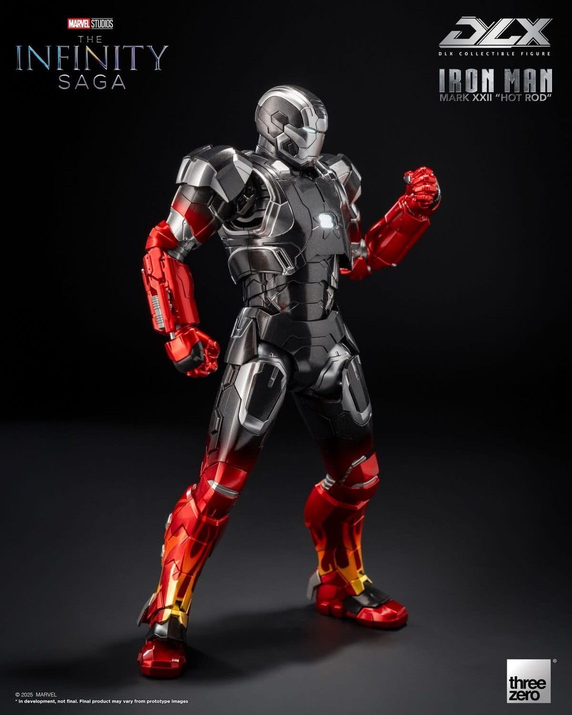 Pre-order : Marvel Studios: The Infinity Saga DLX Iron Man Mark 22 “Hot Rod” by Threezero
