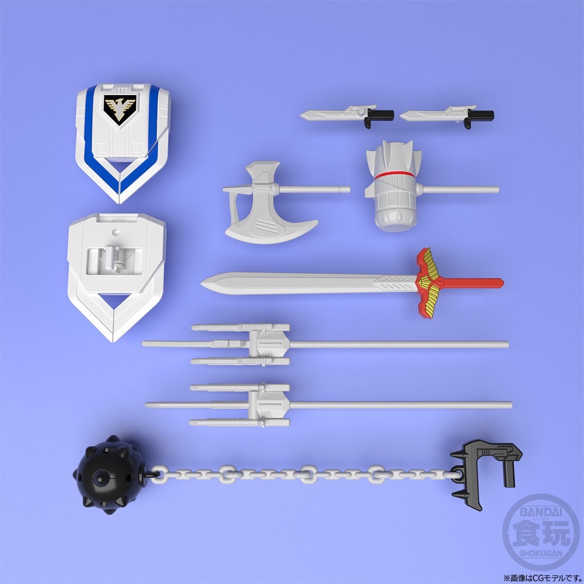 Choujin Sentai Jetman Super Mini Pla Jet Icarus by Bandai (Set of 5)