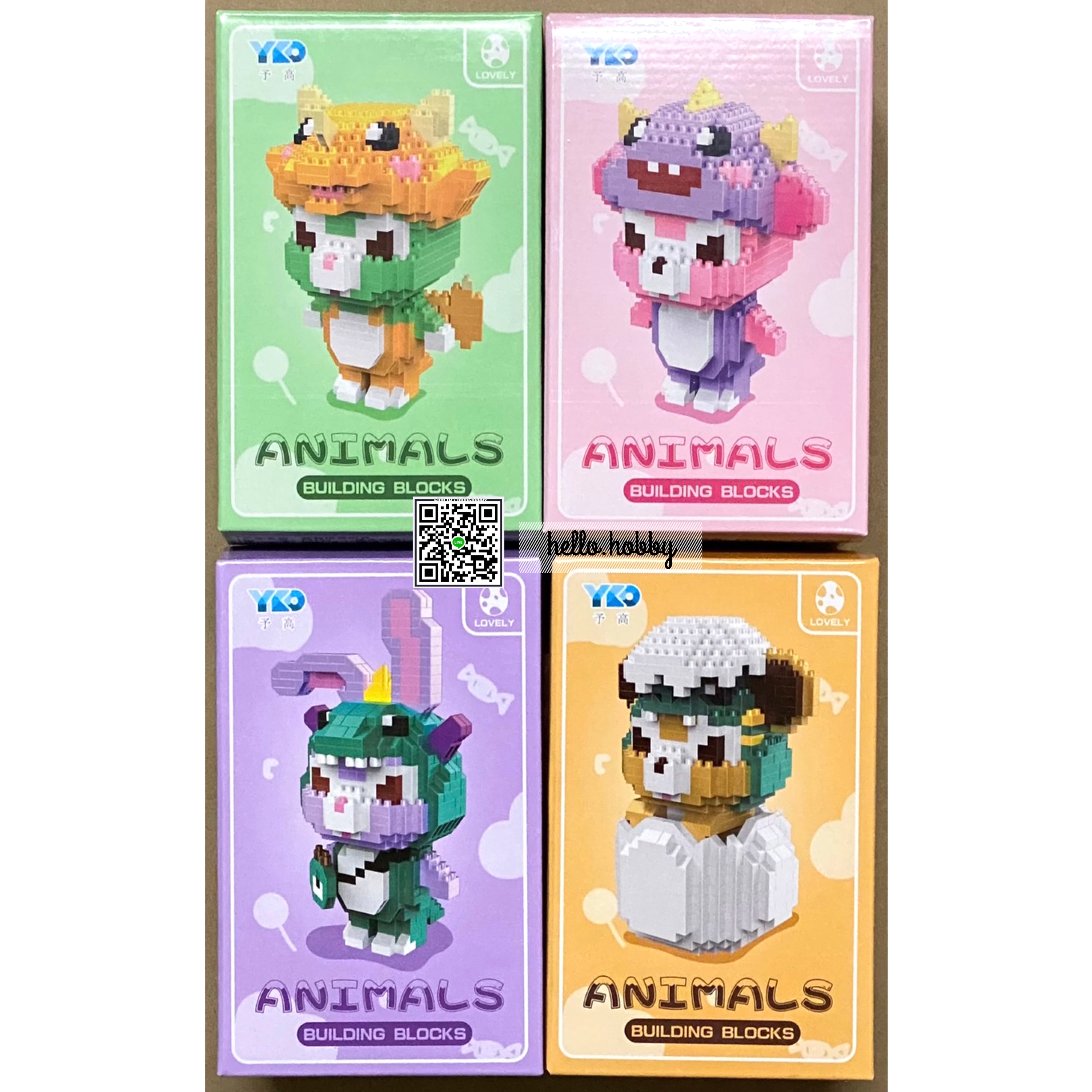 YKO P 2140-2143 - Disney Monster - Duffy / Shellie May / Gelatoni / Stella Lou