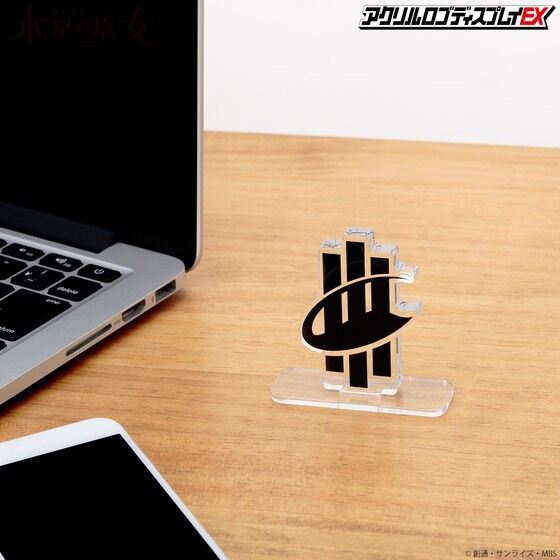 PRE-ORDER : Acrylic Logo Display EX Mobile Suit Gundam The Witch from Mercury Shinsei Development Corporation Mark