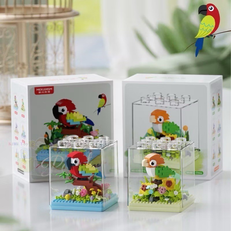 ตัวต่อนาโน Size L - Mekansm K 394 - 399 Parrot Bird