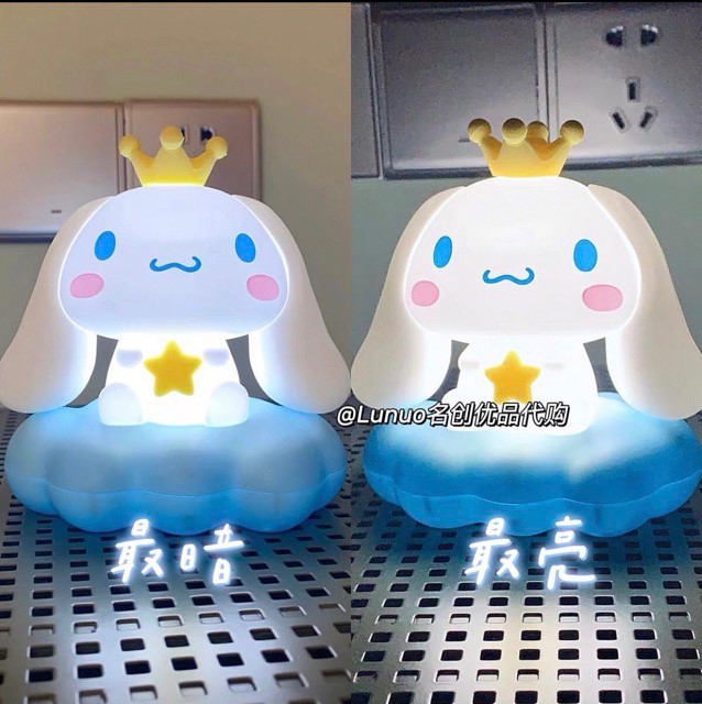 โคมไฟ Sanrio LED Night Light Kuromi / Cinnamoroll / Pochacco Lamp Cloud Pinch Series Luminous Ornament by Miniso