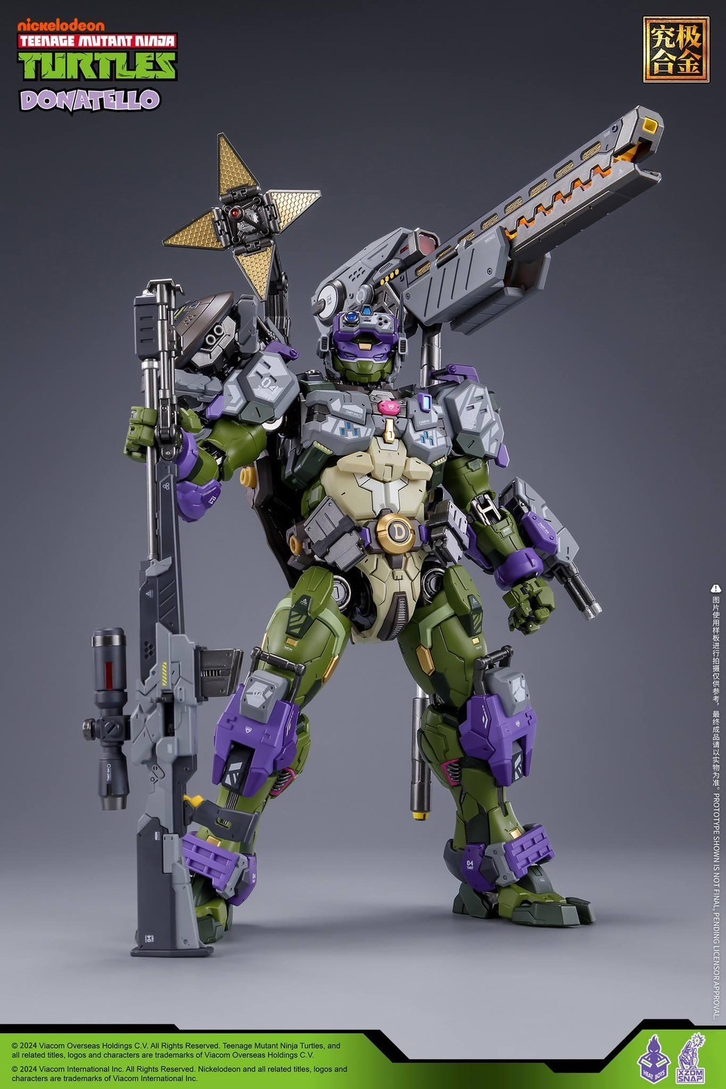 Pre-order : MechaHeat Teenage Mutant Ninja Turtles Donatello Diecast Action Figure by HeatBoys x XZOM SNAP