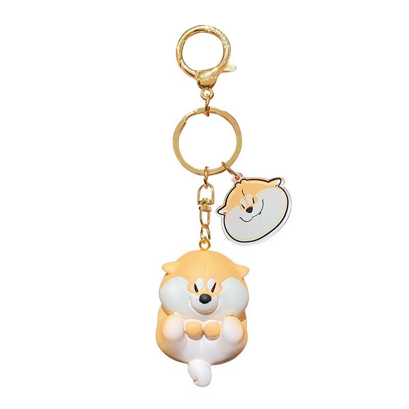 พวงกุญแจ เจ้าหมาชิบะ ลิขสิทธิ์แท้ Shiba - The daily life of Achai Goji Series Keychain Pendant by Baimao